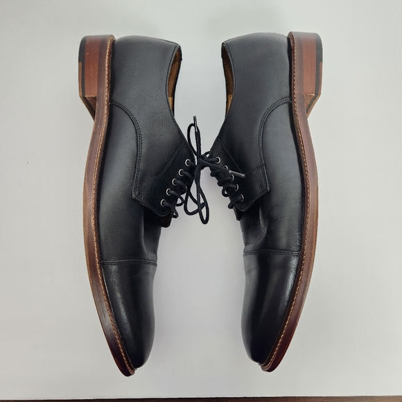 Blake Mckay T9 Mens Size 12 Black Lace Up Leather Cap Toe Oxford Dress Shoes main image 4